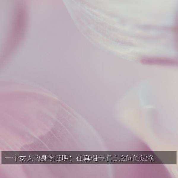 一个女人的身份证明：在真相与谎言之间的边缘